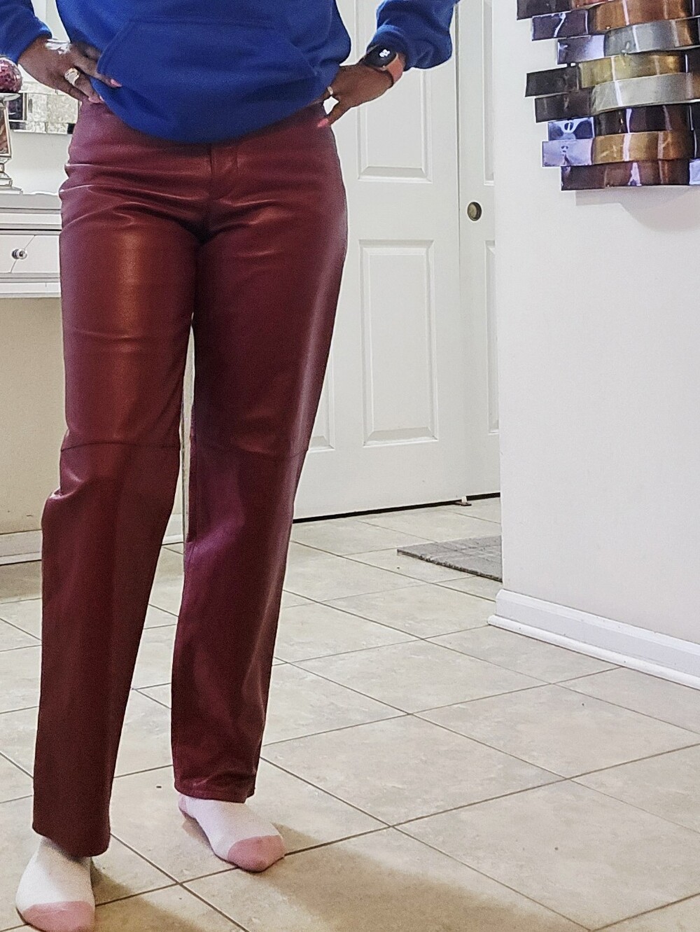 Genuine Leather Pant .$💥🛍️